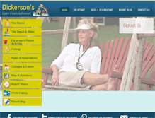 Tablet Screenshot of dickersonsresort.com